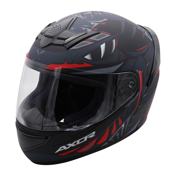 Axor Axor helmet rage full face - python black grey red matt - large